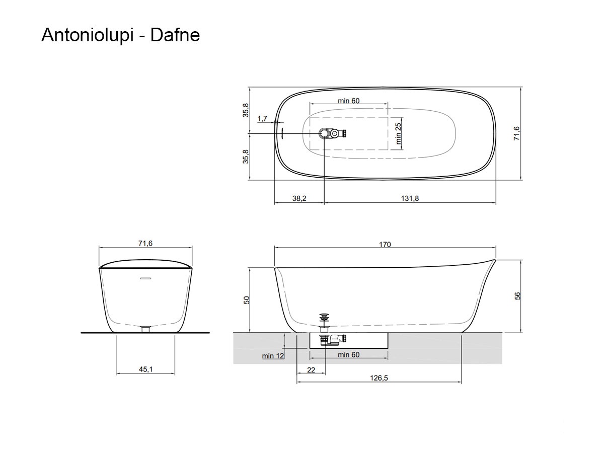 Antoniolupi Dafne Bathtub