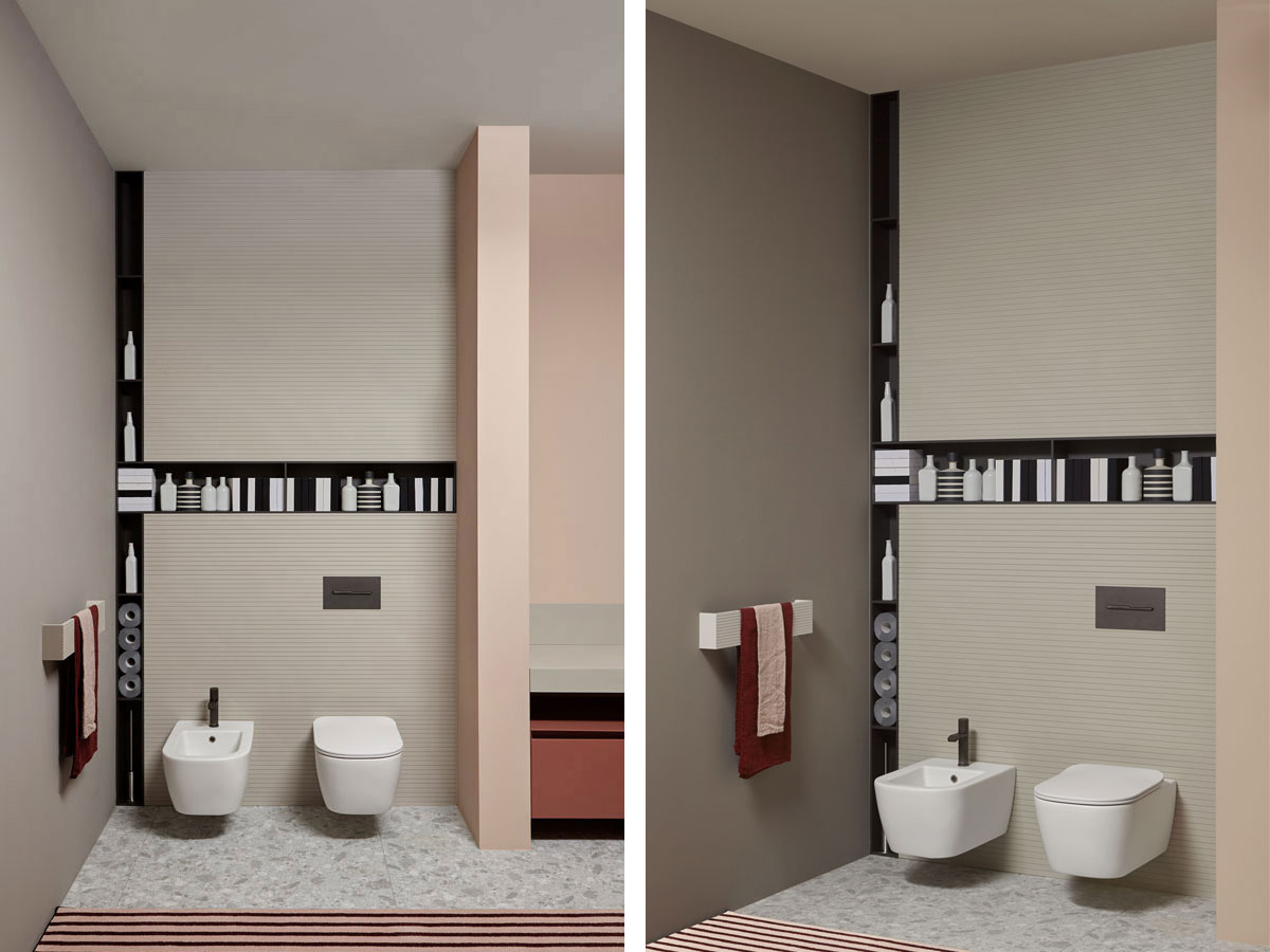 Antoniolupi Dimezzo And Framezzo Open Cabinet And Shelf