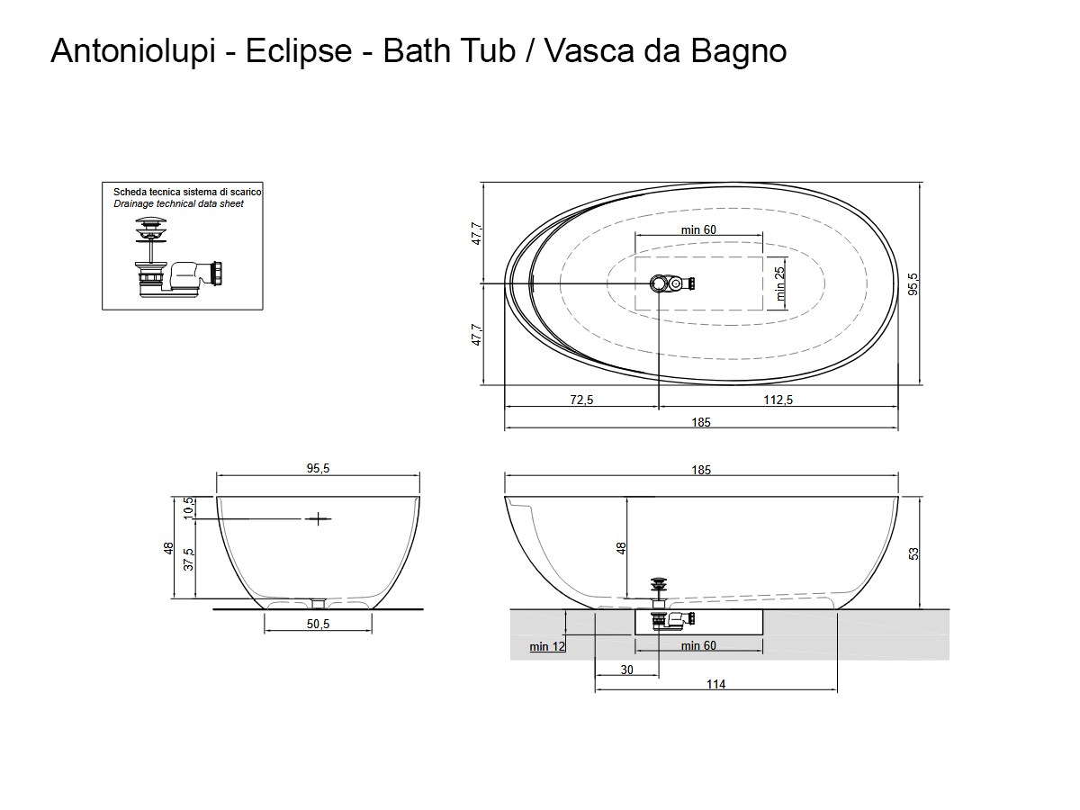 Antoniolupi Eclipse Bathtub