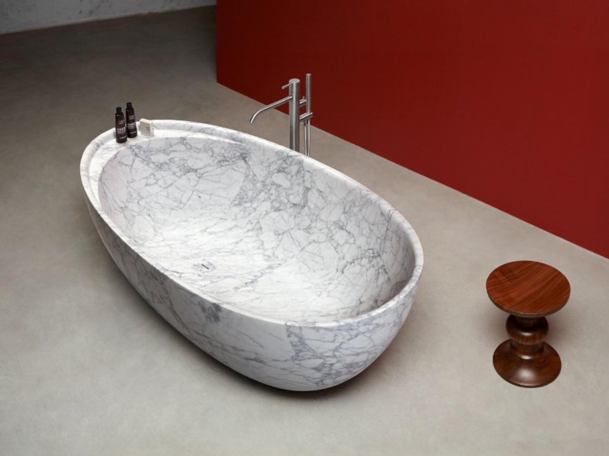 Antoniolupi Eclipse Bathtub Carrara Marble