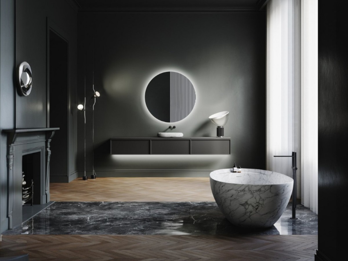 Antoniolupi Eclipse Bathtub Carrara Marble