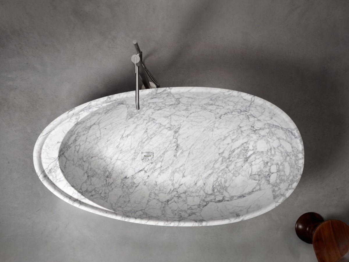 Antoniolupi Eclipse Bathtub Carrara Marble
