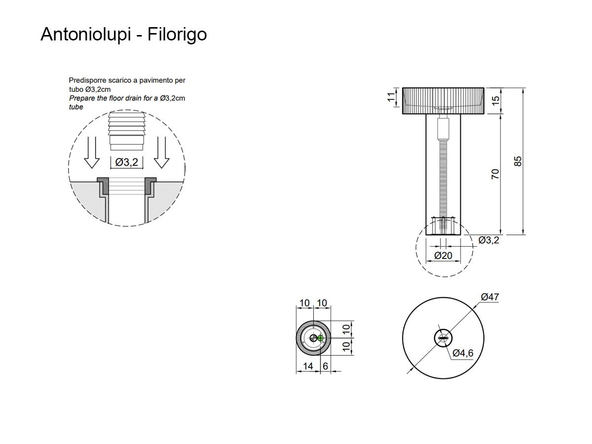 Antoniolupi Filorigo Freestanding Whashbasin