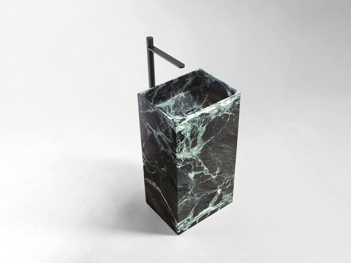 Antoniolupi Fusto Freestanding Washbasin Verde Alpi Marble