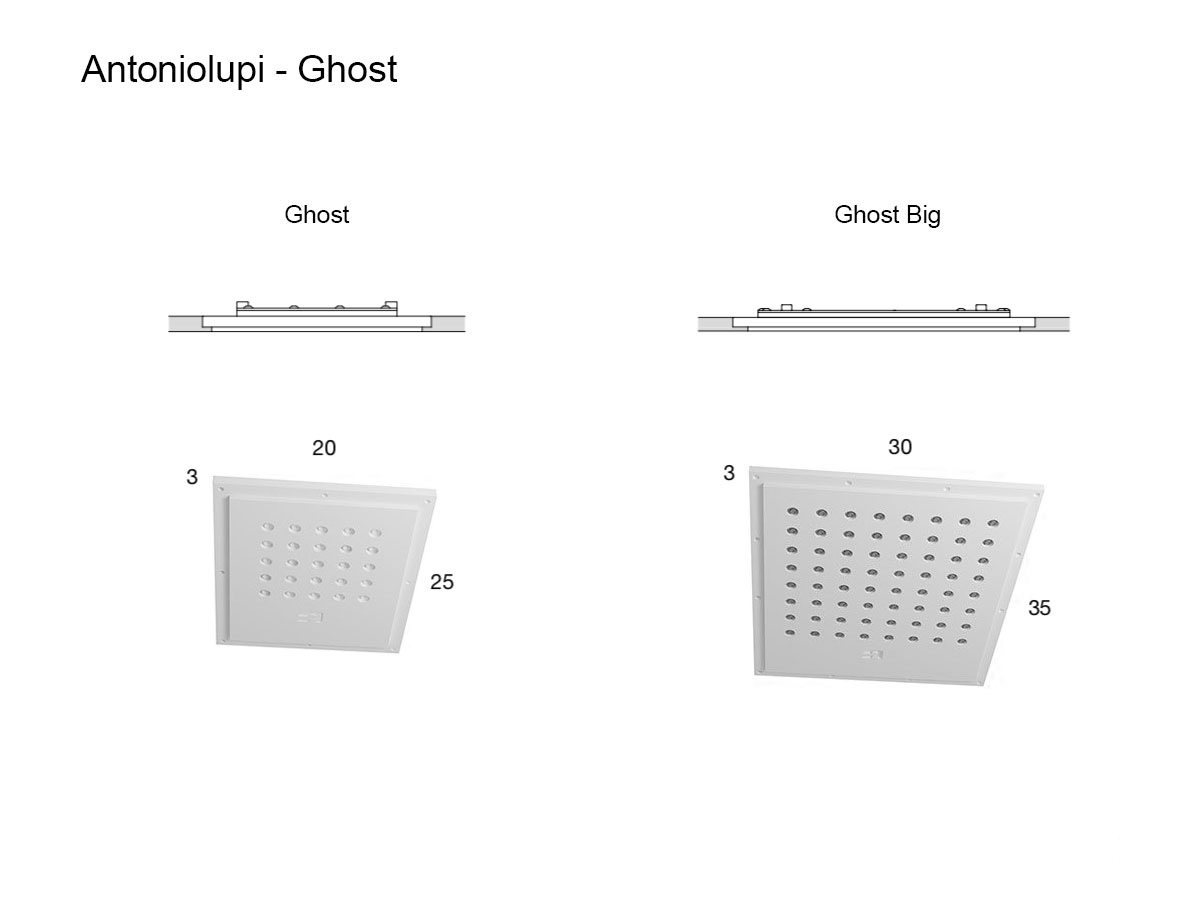 Antoniolupi Ghost Encased Showerhead