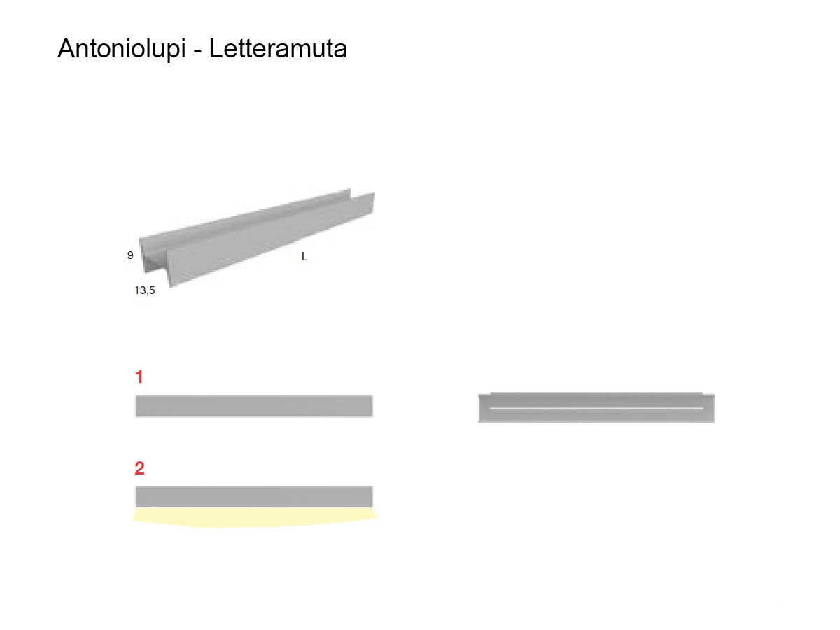 Antoniolupi Letteramuta Shower Shelf