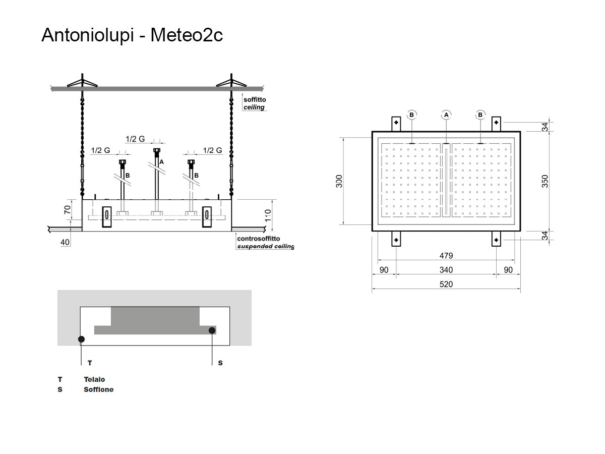 Antoniolupi Meteo2c Ceiling Encased Showerghead