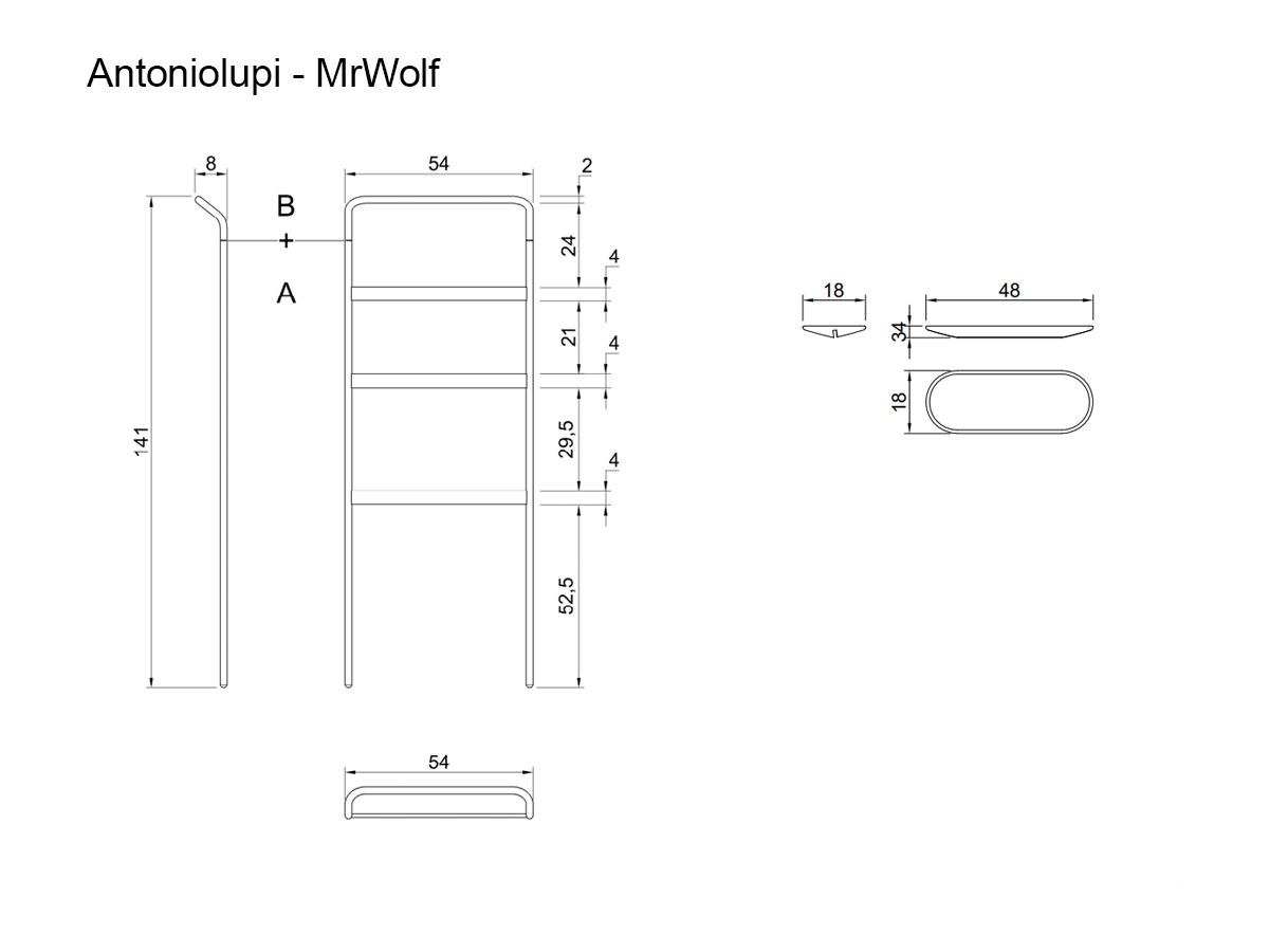 Antoniolupi Mrwolf Towel Holder Ladder
