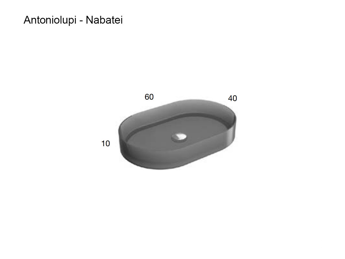 Antoniolupi Nabatei Lavabo Oval Soprapiano