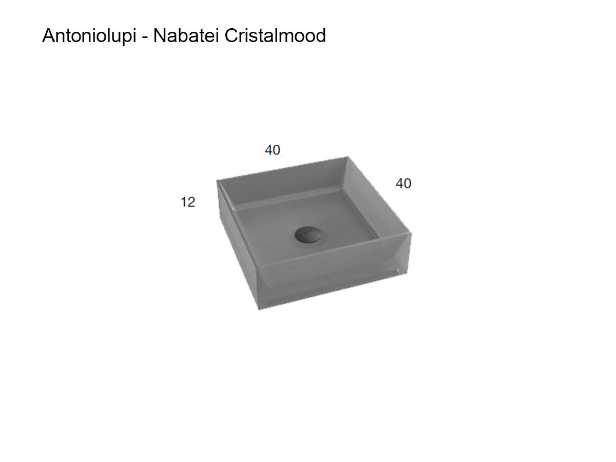 Antoniolupi Nabatei Square Countertop Washbasin