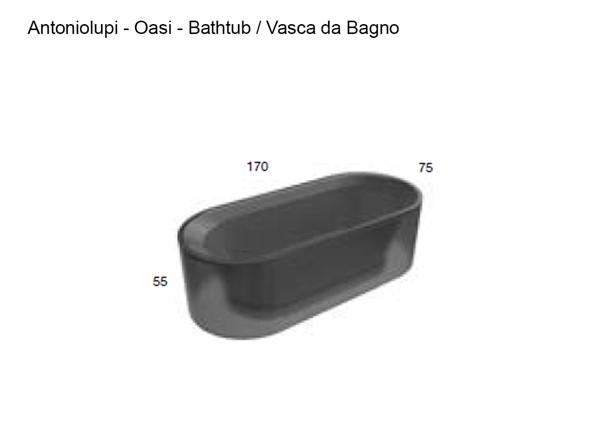 Antoniolupi Oasi Oval Bathtub Gemmantea