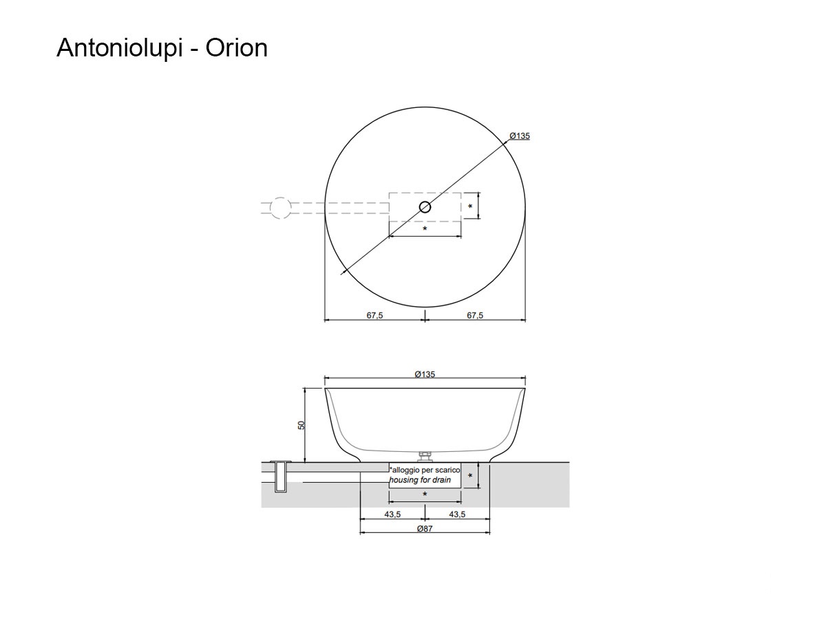 Antoniolupi Orion Bathtub