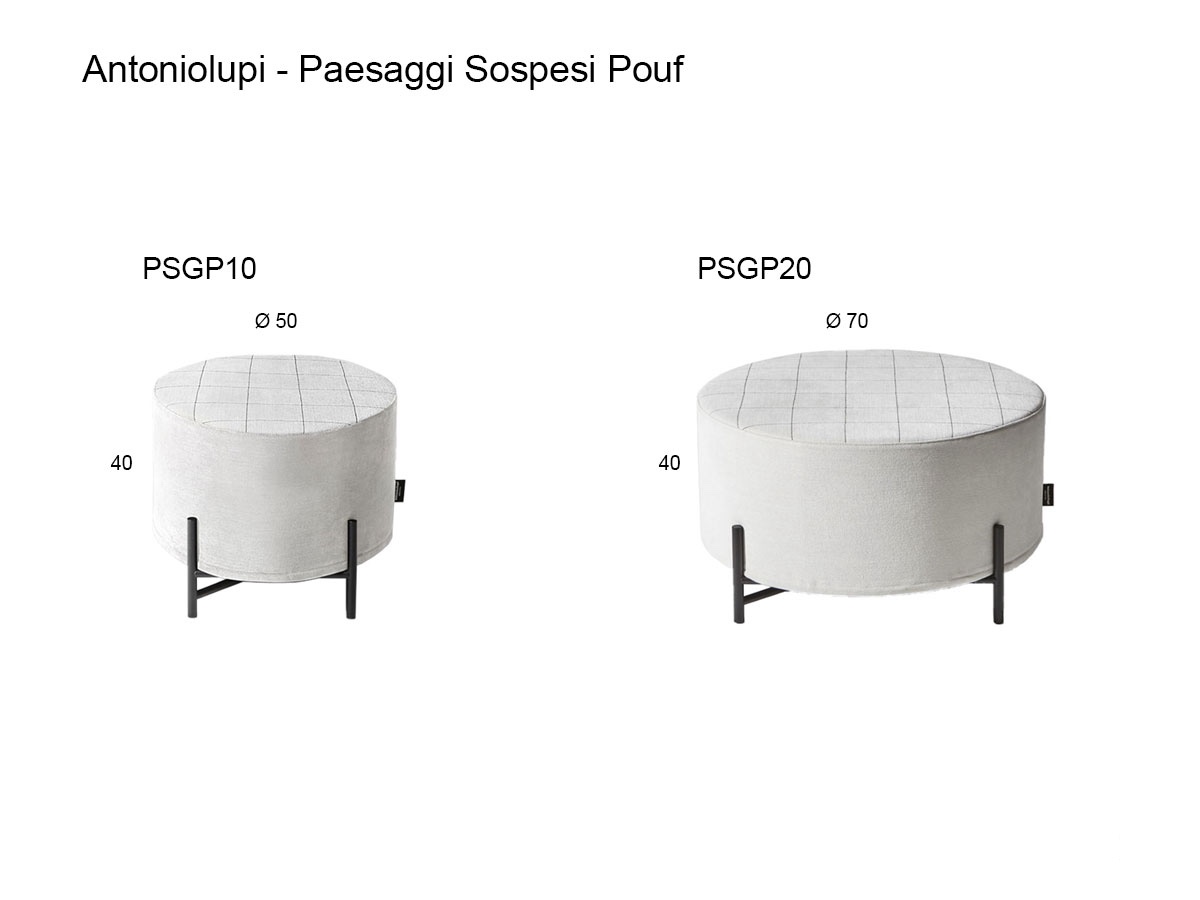 Antoniolupi Paesaggi Sospesi Round Pouf
