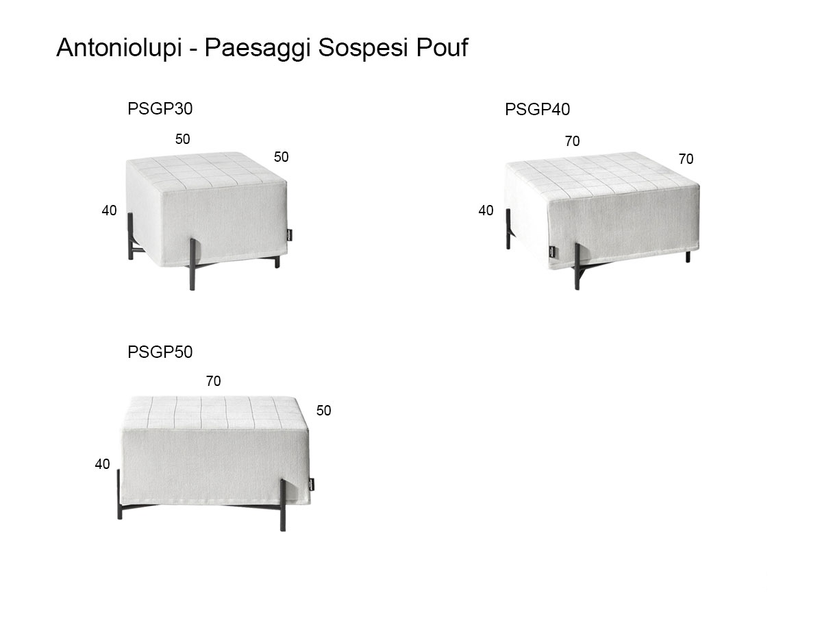 Antoniolupi Paesaggi Sospesi Pouf