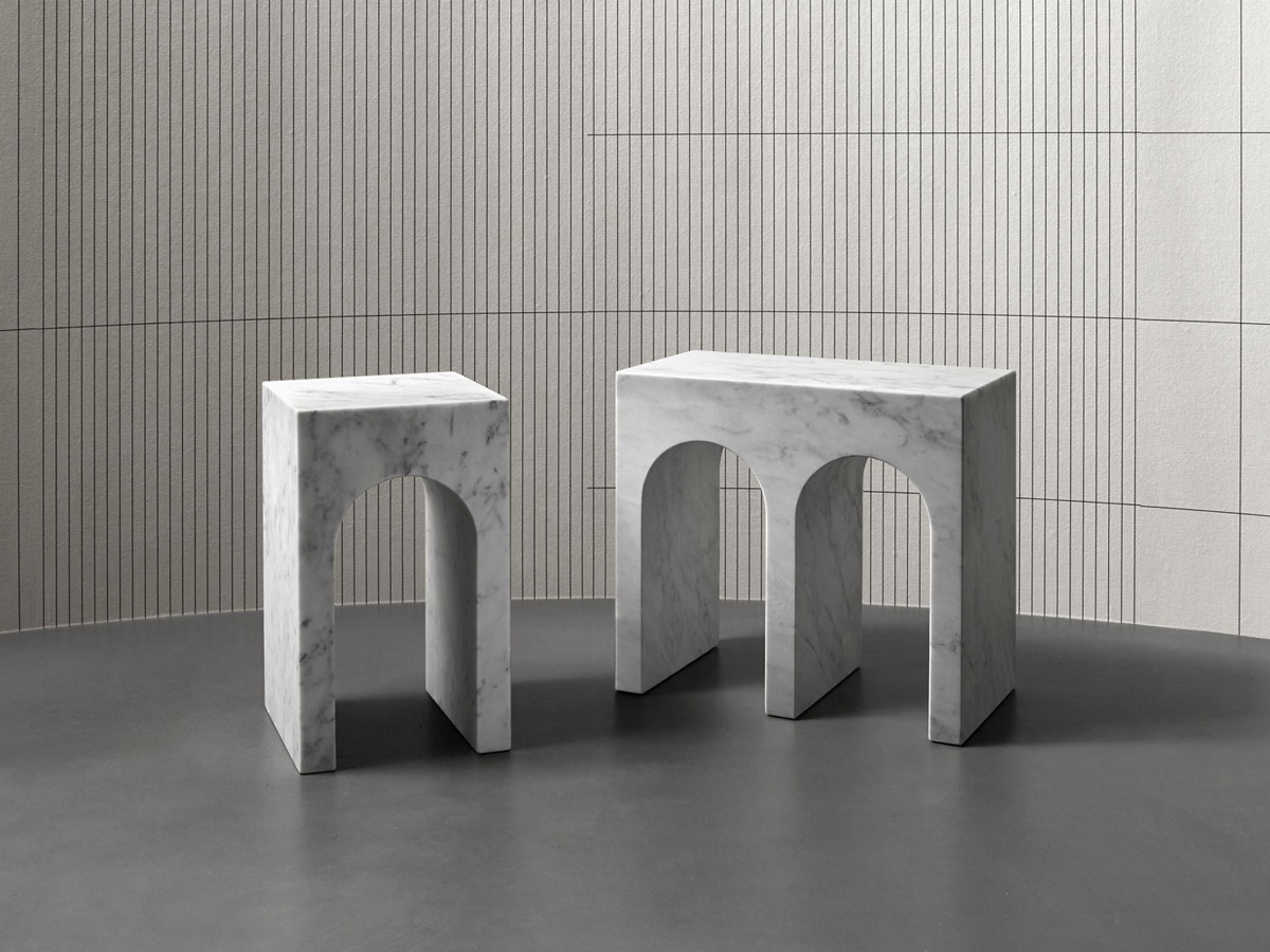 Antoniolupi Roma Marble Table Stool
