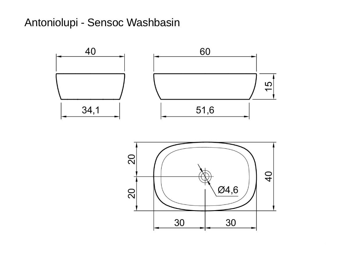Antoniolupi Sensoc Countertop Washbasin Cristalmood