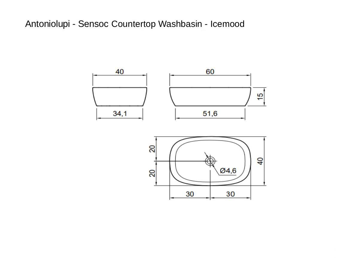 Antoniolupi Sensoc Countertop Washbasin Icemood