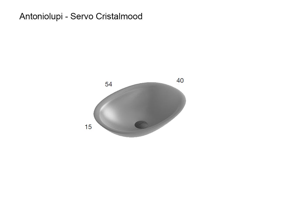 Antoniolupi Servo Cristalmood Countertop Washbasin