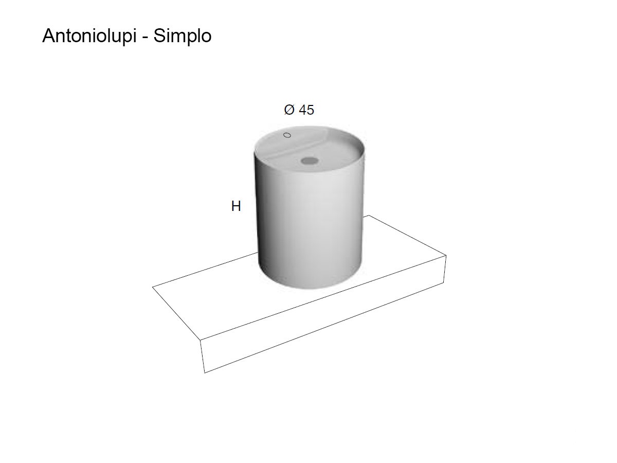 Antoniolupi Simplo Countertop Washbasin