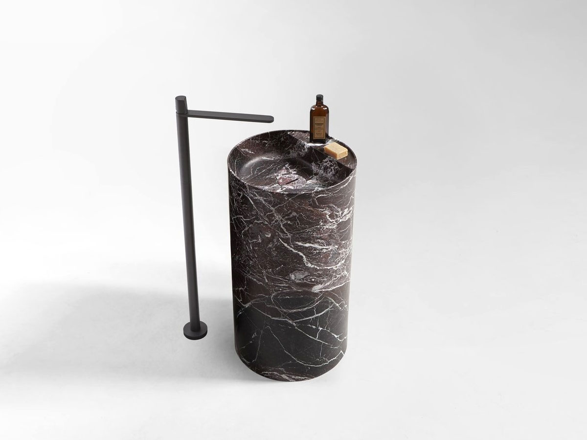 Antoniolupi Simplo Freestanding Washbasin Rosso Levanto Marble