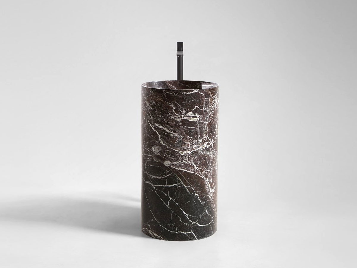 Antoniolupi Simplo Freestanding Washbasin Rosso Levanto Marble