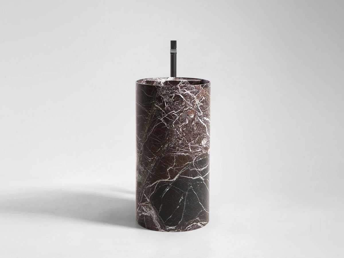 Antoniolupi Simplo Freestanding Washbasin Rosso Levanto Marble