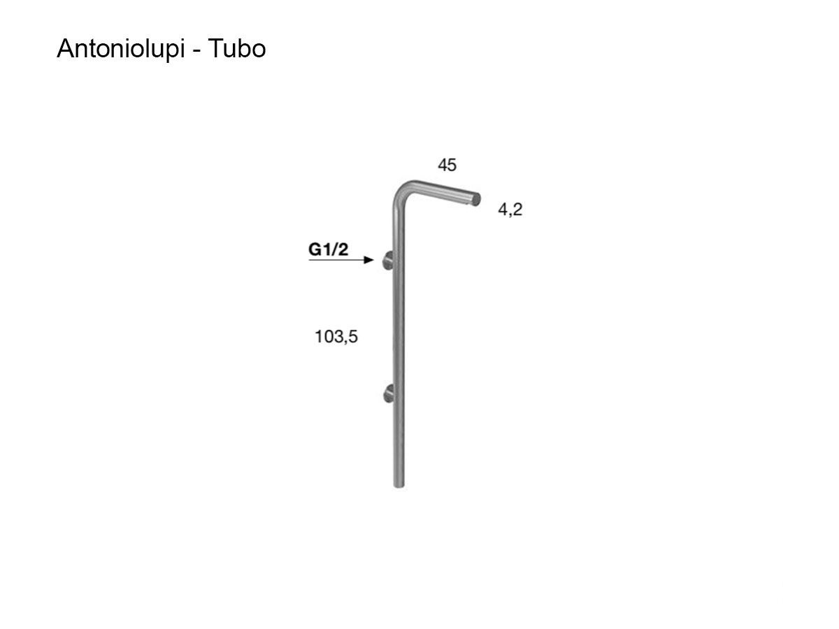 Antoniolupi Tubo Wall Mounted Shower