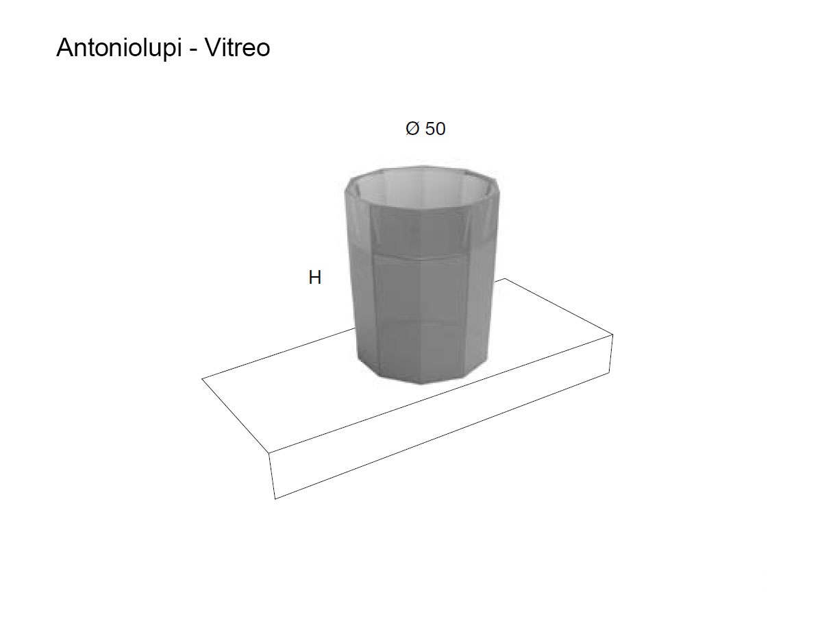 Antoniolupi Vitreo Countertop Washbasin