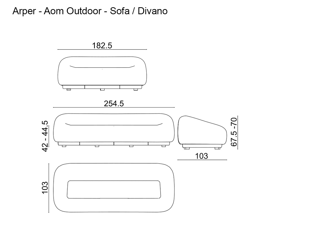 Arper Aom Outdoor Sofa