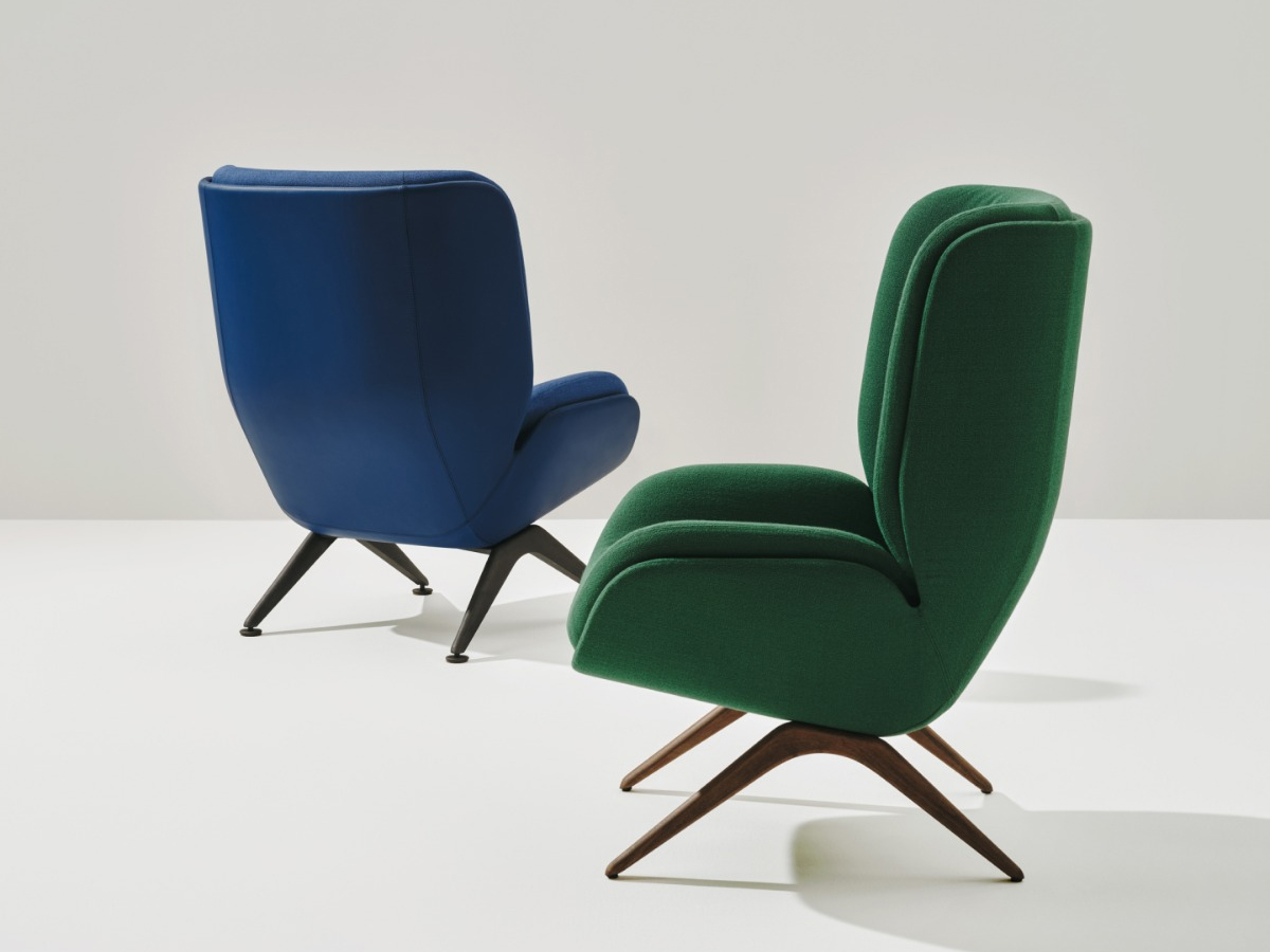 Arper Lepal Armchair Metal Base