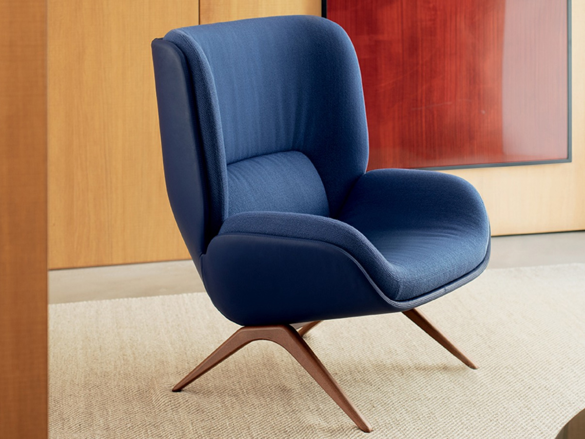 Arper Lepal Armchair Wooden Base