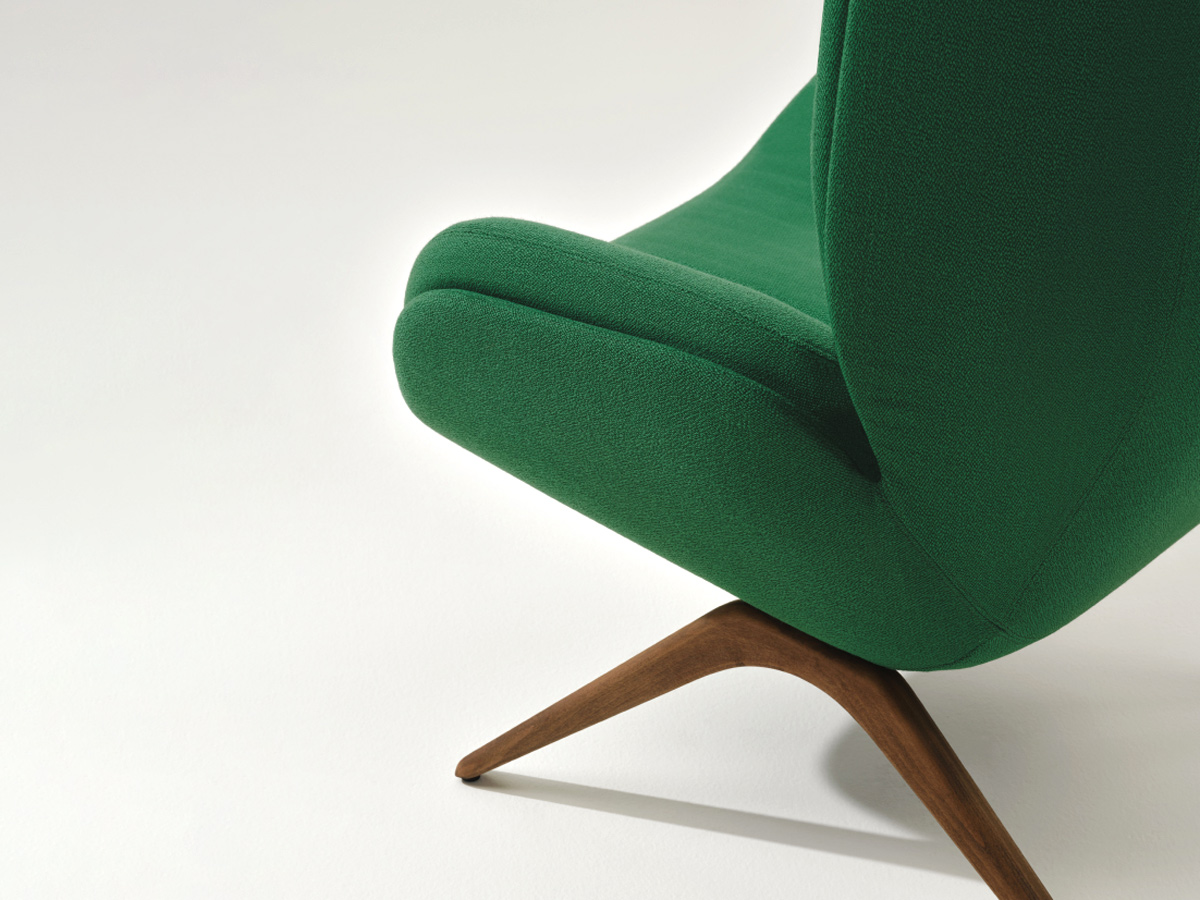 Arper Lepal Armchair Wooden Base
