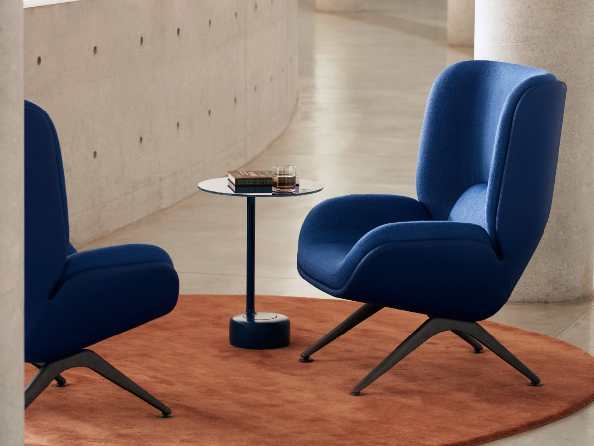 Arper Lepal Armchair Metal Base