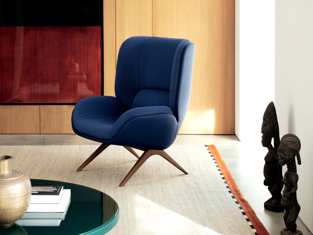 Arper Lepal Armchair Wooden Base