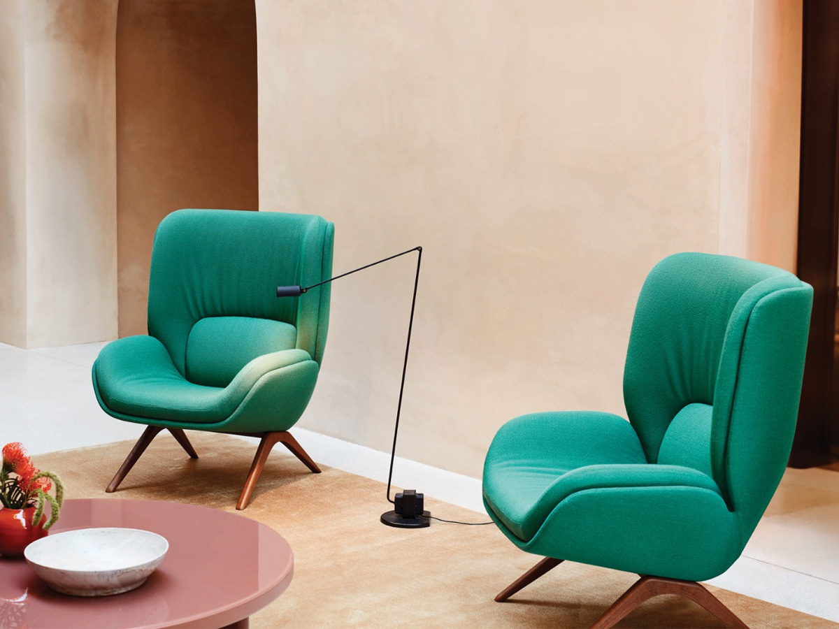 Arper Lepal Armchair Wooden Base