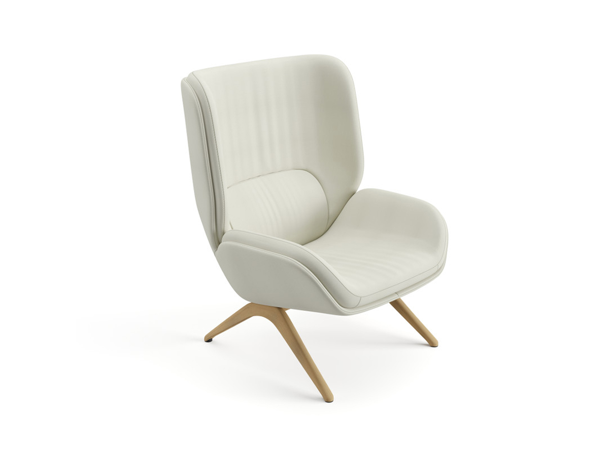 Arper Lepal Armchair Wooden Base