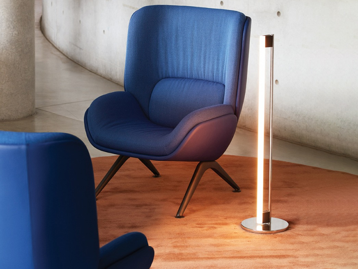 Arper Lepal Armchair Metal Base