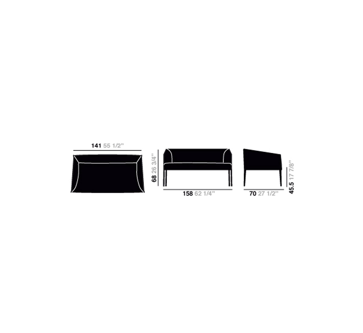 Arper Saari Sofa 2 Seater