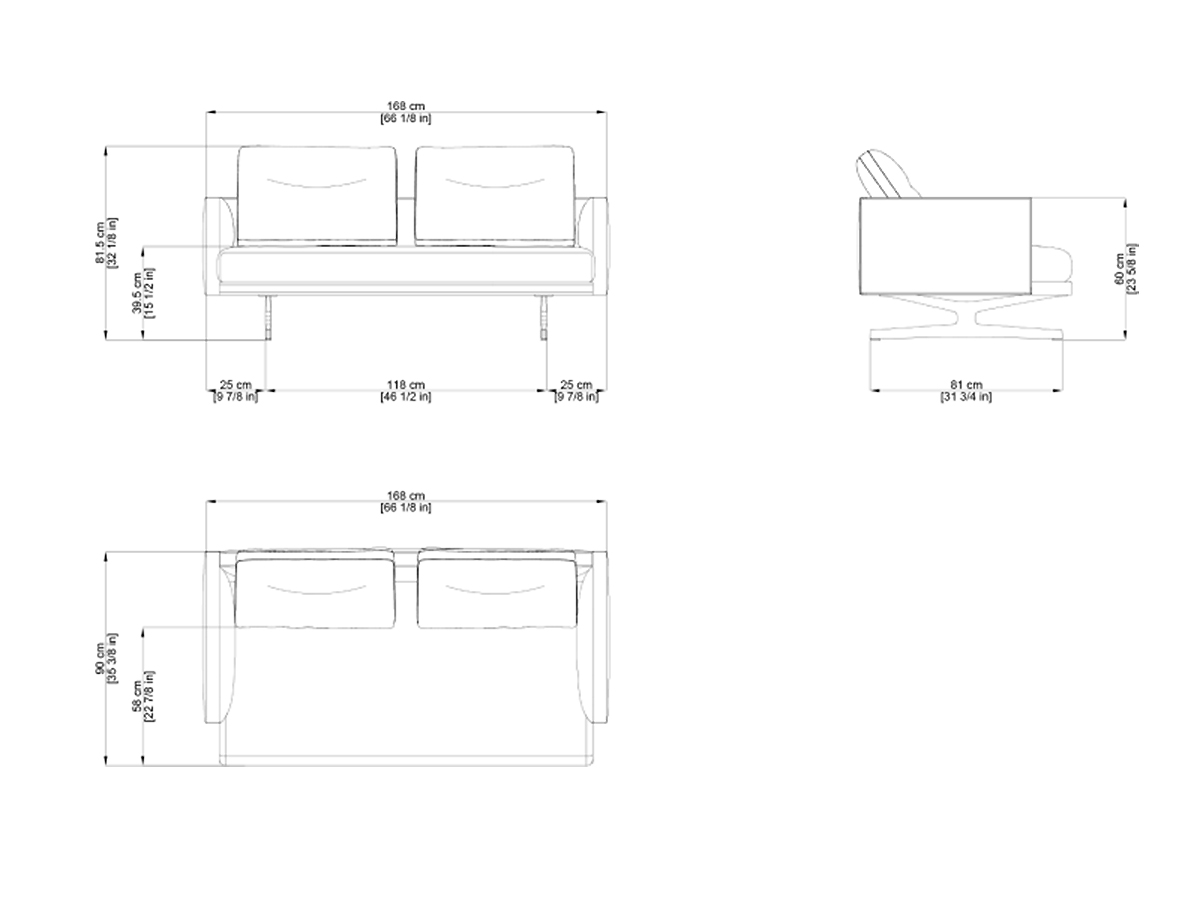Arper Steeve Lou Sofa 2 Seater