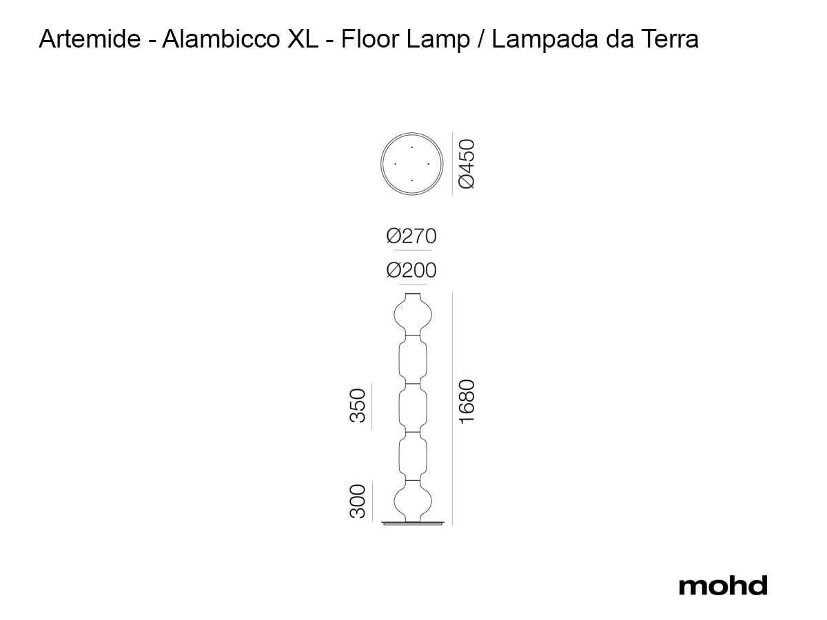 Торшер Artemide Alambicco XL