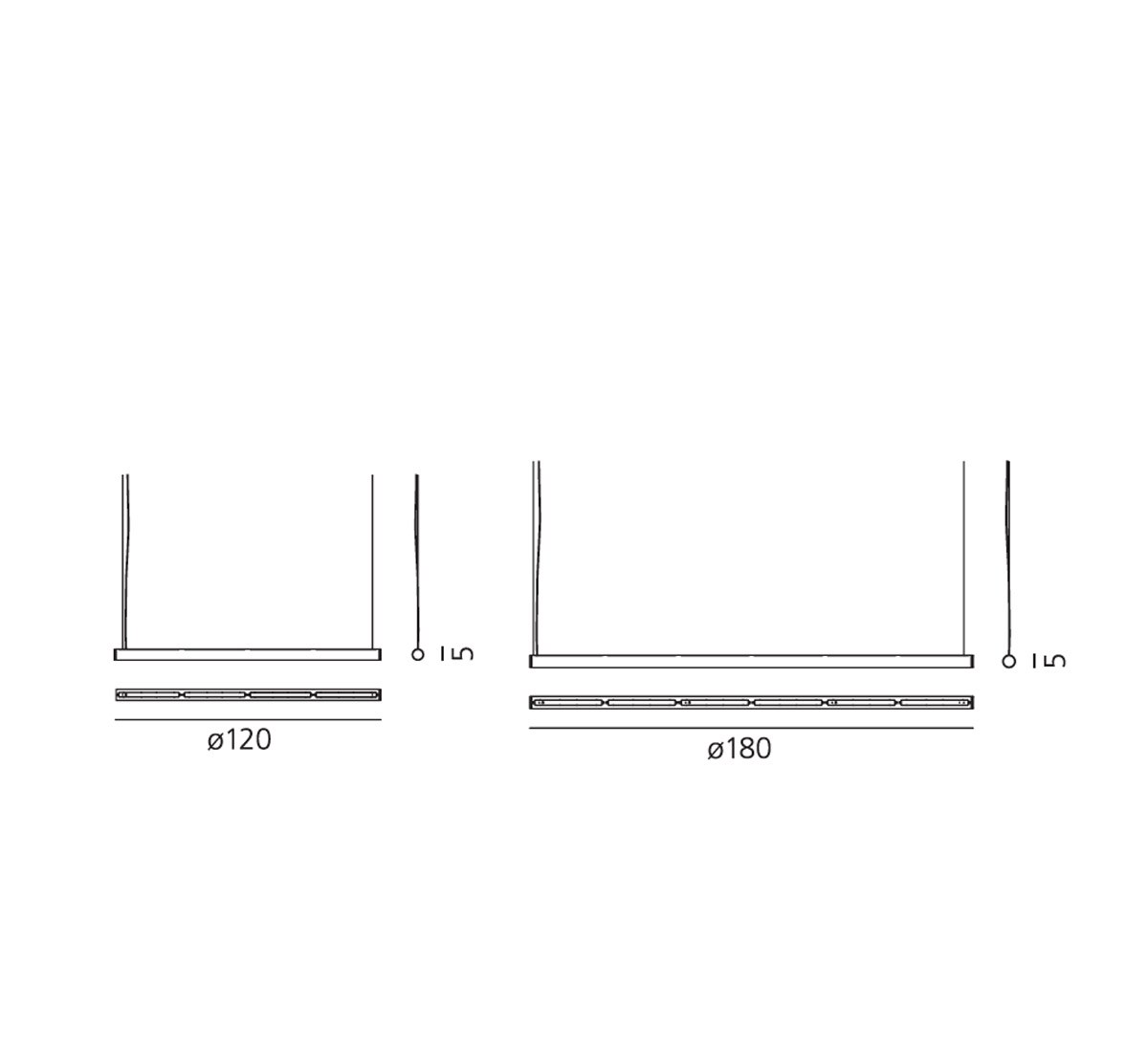 Artemide Alphabet Of Light Linear Suspension Lamp