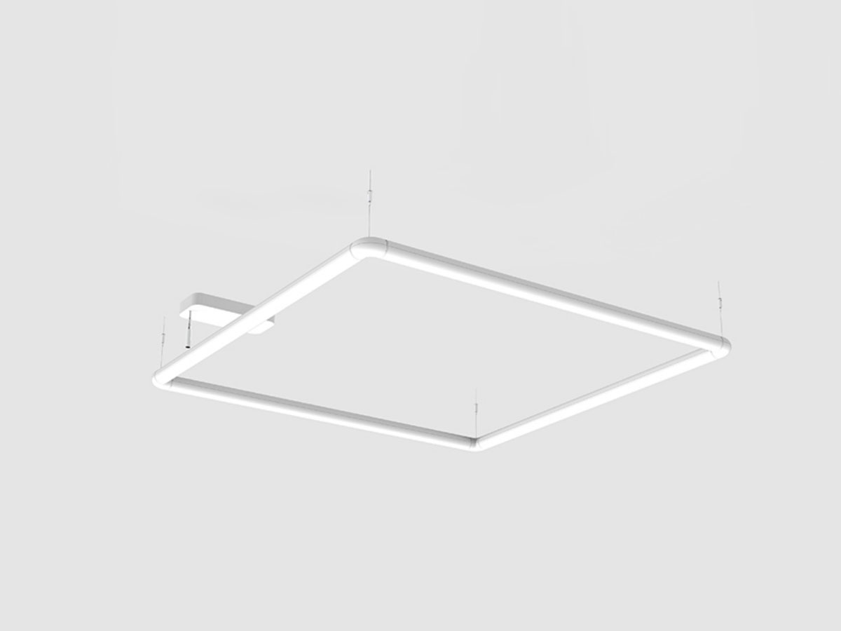 Artemide Alphabet Of Light Square Rectangular Pushdali Suspension Lamp