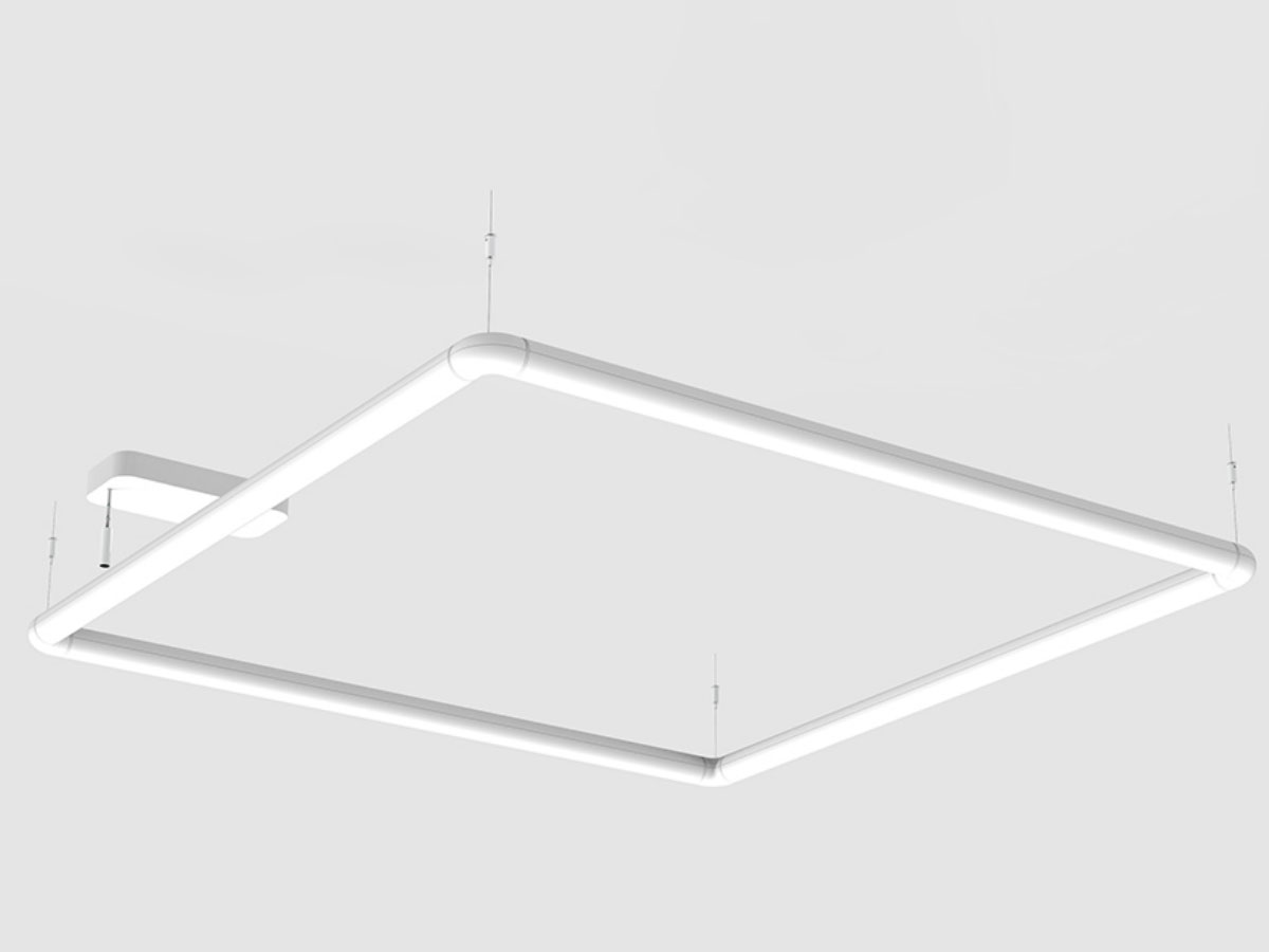 Artemide Alphabet Of Light Square Rectangular Pushdali Suspension Lamp