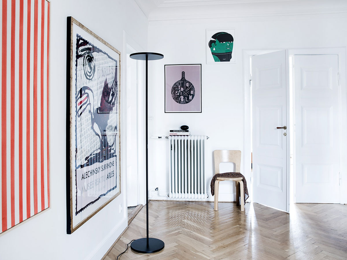 Artemide Athena White Integralis Floor Lamp