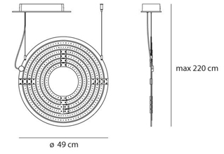 Artemide Copernico 500 Suspension Lamp