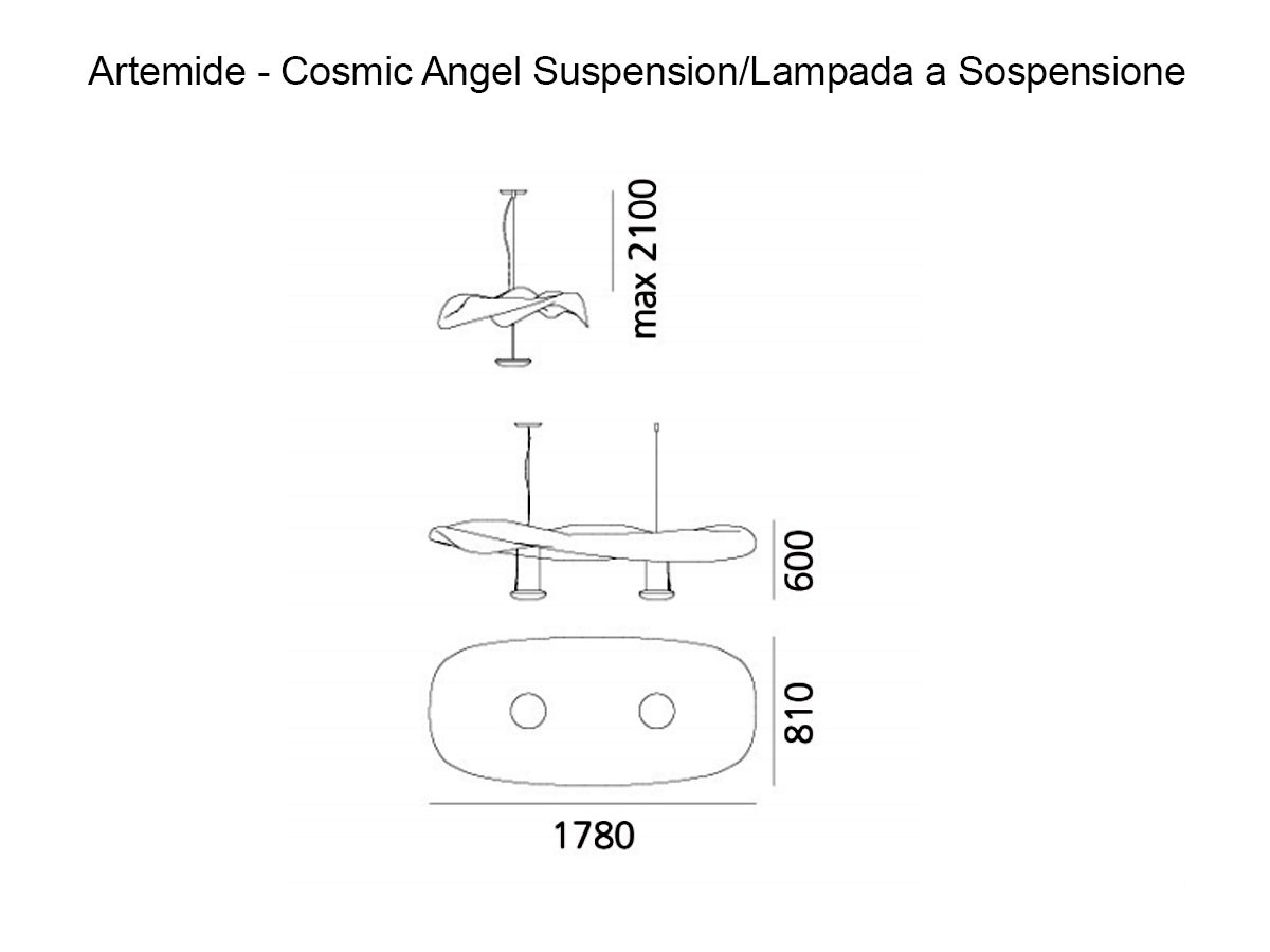 Artemide Cosmic Angel Suspension Lamp
