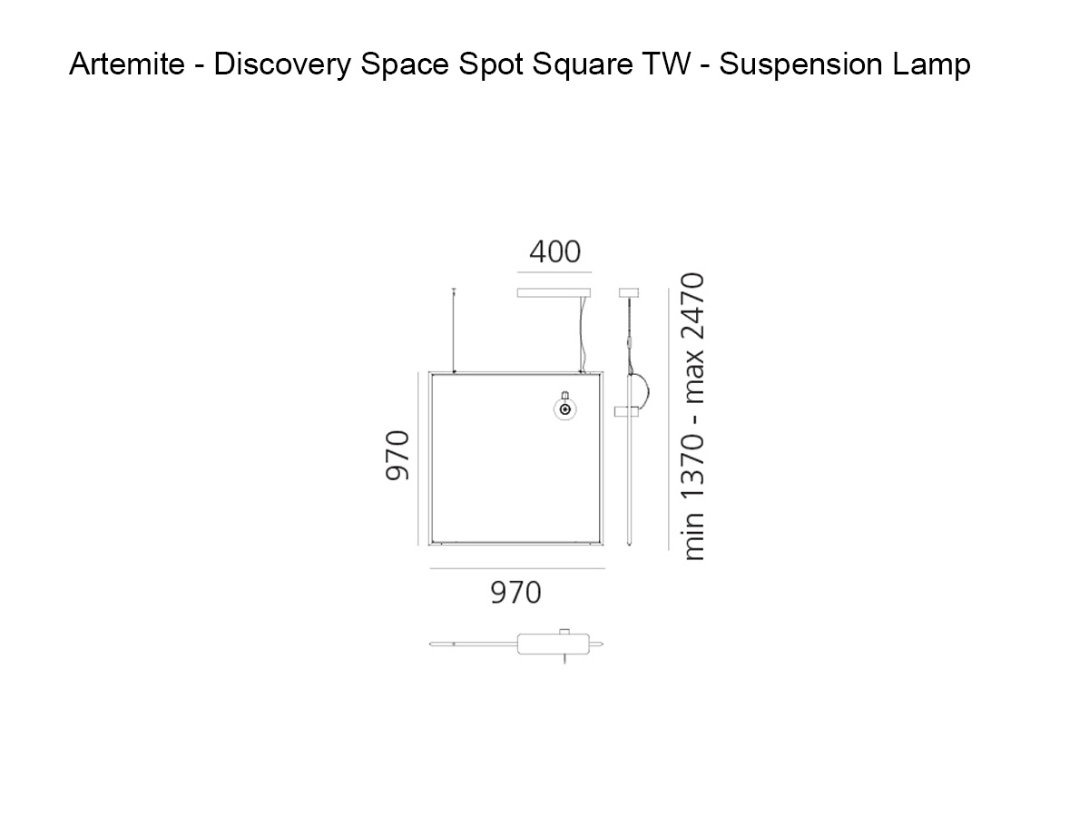 Artemide Discovery Space Square Spot Tw Suspension Lamp