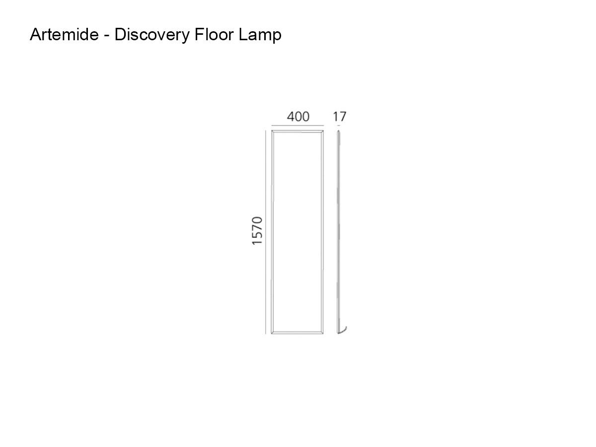 Artemide Discovery White Violet Integralis Floor Lamp
