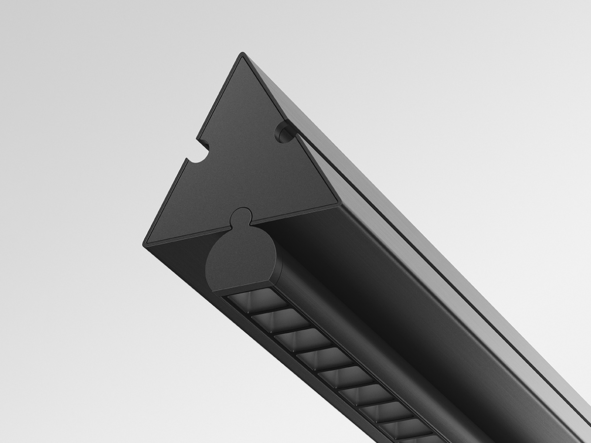 Artemide Dreispitz Horizontal Suspension Lamp 1 Controlled Emission 120