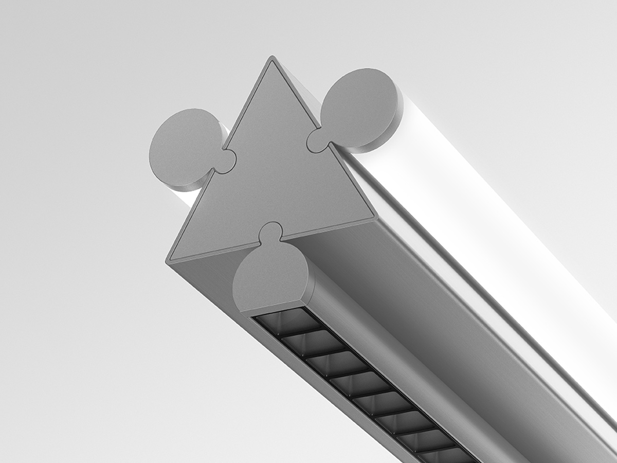 Artemide Dreispitz Suspension Lamp Horizontal 150